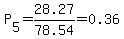 P%5B5%5D=28.27%2F78.54=0.36
