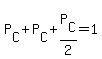 P%5BC%5D%2BP%5BC%5D%2BP%5BC%5D%2F2=1