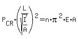 P%5BCR%5D%28L%2Fsqrt%28I%2FA%29%29%5E2=n%2Api%5E2%2AE%2AA