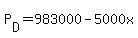 P%5BD%5D+=+983000+-5000x%29