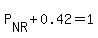 P%5BNR%5D%2B0.42=1