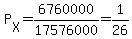 P%5BX%5D=6760000%2F17576000=1%2F26