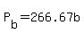 P%5Bb%5D+=+266.67b