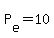 P%5Be%5D+=+10
