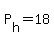 P%5Bh%5D+=+18
