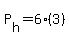 P%5Bh%5D+=+6%283%29