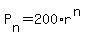 P%5Bn%5D+=+200%2Ar%5E%28n%29