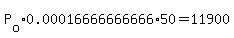 P%5Bo%5D%2A0.00016666666666%2A50+=+11900