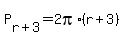 P%5Br%2B3%5D+=+2pi%2A%28r%2B3%29