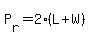 P%5Br%5D=2%2A%28L%2BW%29