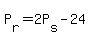 P%5Br%5D=2P%5Bs%5D-24