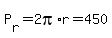P%5Br%5D+=+2pi%2Ar+=+450