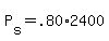P%5Bs%5D+=+.80%2A2400