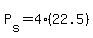 P%5Bs%5D+=+4%2822.5%29