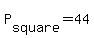 P%5Bsquare%5D+=+44