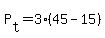 P%5Bt%5D+=+3%2845-15%29