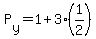 P%5By%5D=1%2B3%281%2F2%29