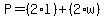 P+=%282%2Al%29%2B%282%2Aw%29
