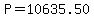 P+=++10635.50