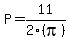 P+=+11%2F2%28pi%29