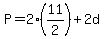 P+=+2%2811%2F2%29+%2B+2d