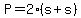 P+=+2%28s%2Bs%29