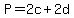 P+=+2c+%2B+2d