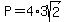 P+=+4%2A3sqrt%282%29