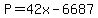 P+=+42x+-+6687