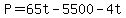 P+=+65t+-+5500+-+4t