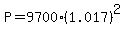 P+=+9700%281.017%29%5E2