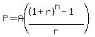 P+=+A%28%28%281%2Br%29%5En-1%29%2Fr%29%29