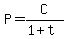 P+=+C%2F%281%2Bt%29