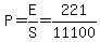 P+=+E%2FS+=+221%2F11100