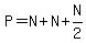 P+=+N%2BN%2BN%2F2