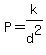 P+=+k%2Fd%5E2