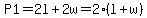 P1=2l%2B2w=2%28l%2Bw%29