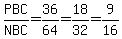PBC%2FNBC=36%2F64=18%2F32=9%2F16
