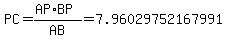 PC=%28AP%2ABP%29%2FAB=+7.96029752167991