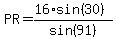 PR=%2816%2Asin%2830%29%29%2Fsin%2891%29