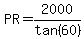 PR+=+2000%2Ftan%2860%29