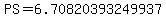 PS=6.70820393249937