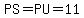 PS=PU=11