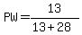 PW+=+13+%2F+%2813%2B+28%29