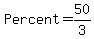 Percent+=+50%2F3