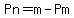 Pn=m-Pm