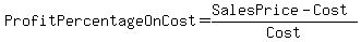 ProfitPercentageOnCost=%28SalesPrice-Cost%29%2FCost