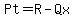 Pt+=+R-Qx