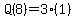 Q%288%29+=3%281%29