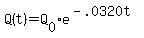 Q%28t%29=Q%5B0%5De%5E%28-.0320t%29+